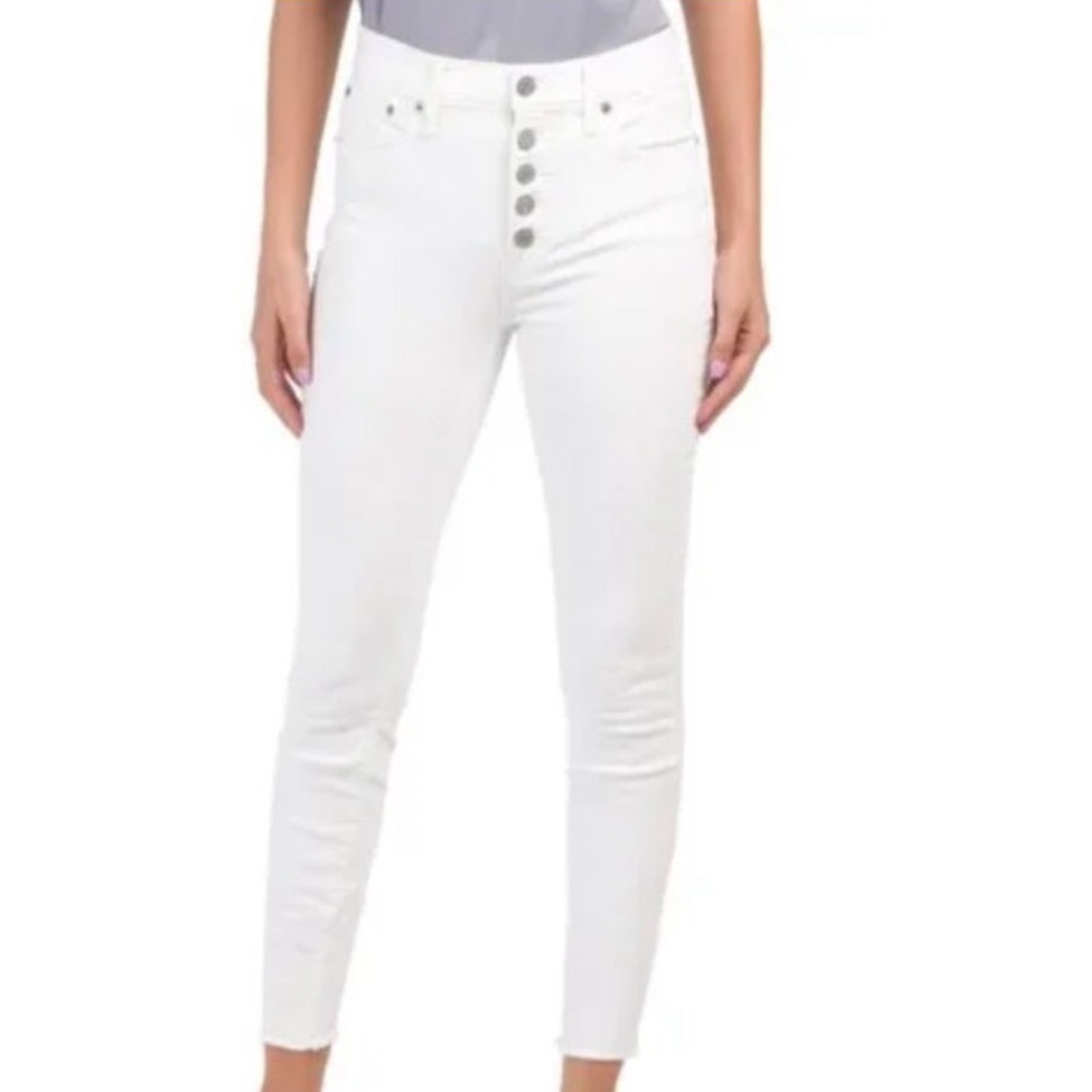 ‼️MOVING‼️ Lucky Brand White Denim High Rise Skinny Jeans Sz 6